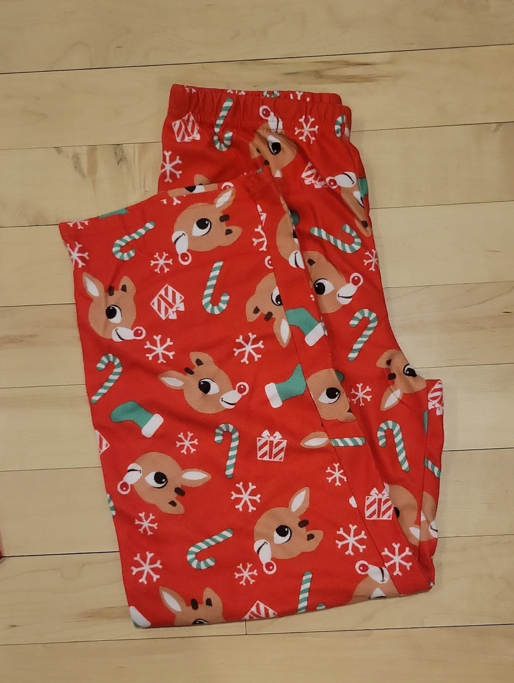 Kids Red Reindeer Holiday Pajama Set - Cozy Flannel